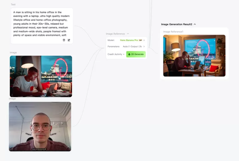Пример работы в Kling AI с платной подпиской, дающей право на использование в коммерческих целях