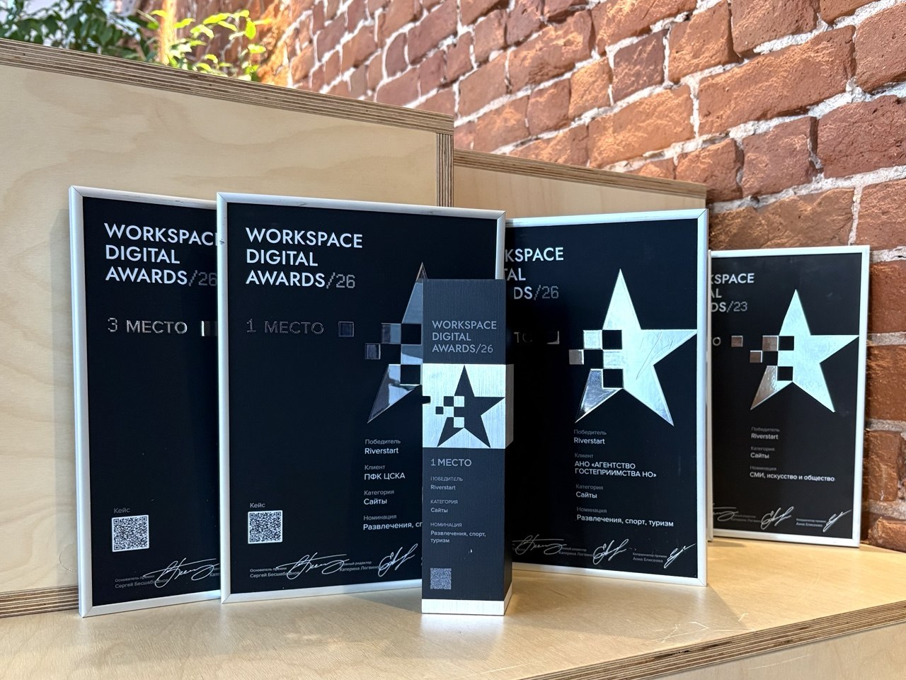 Riverstart получила 4&nbsp;награды на&nbsp;Workspace Digital Awards 2026