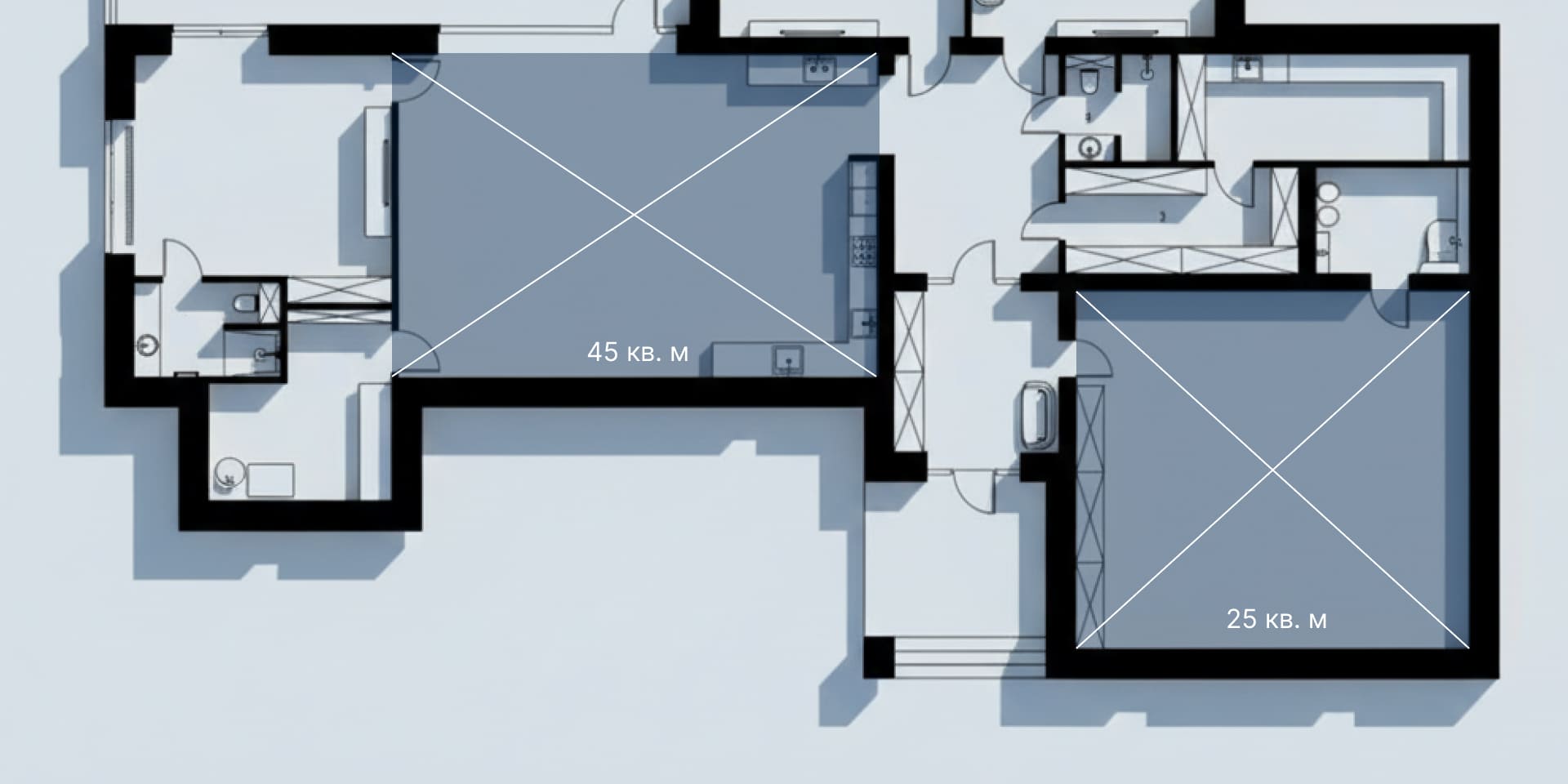Автоматический расчет площади по чертежу на базе CV